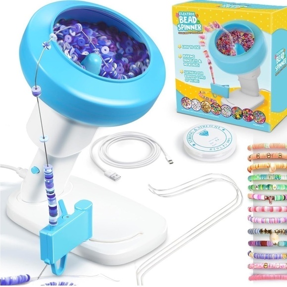 Brand New Electric Bead Spinner Fast Beading Necklace & Bracelet Jewelry Maker - Picture 12 of 14